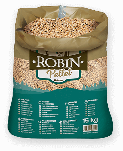 worek pelletu opałowego Robin do kupienia w Lubaniu lub sklepie internetowym